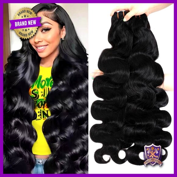 100% Unprocessed Brazilian Virgin Hair Extensions Body Wave 4 Bundles